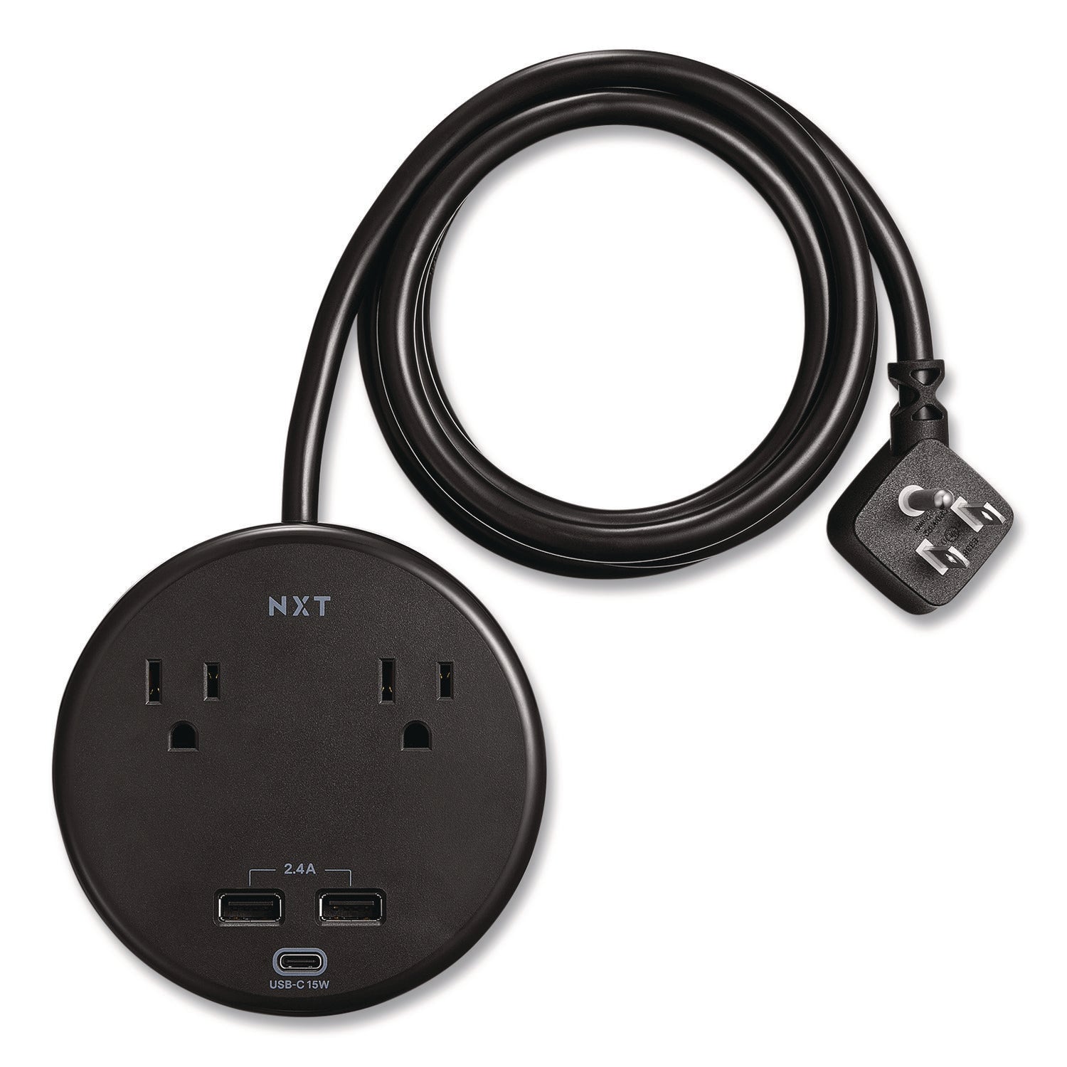 nxt-technologies-2-outlet-plus-usb-surge-protector-2-ac-outlets-3-usb-outlets-5-ft-cord-500-j-black-nxtnx61428_1